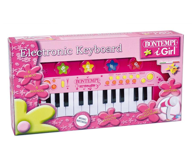 Bontempi GIRL organy elektroniczne 24 klawisze z mikrofonem - 415460 - zdjęcie 2