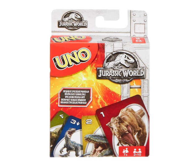 Mattel Jurassic World Uno - 427021 - zdjęcie