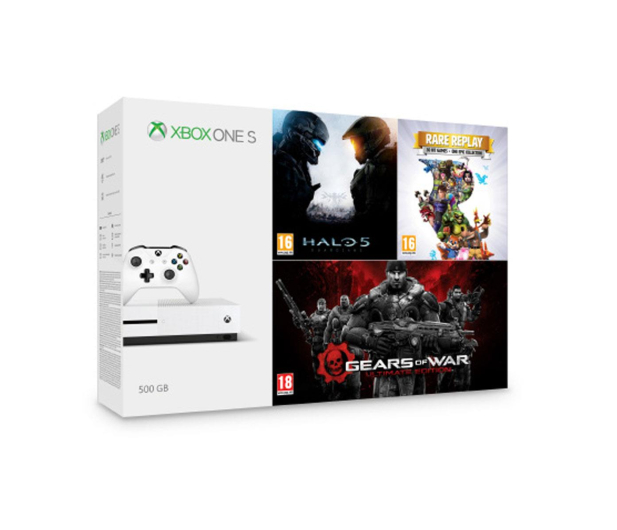 Microsoft Xbox One 500GB+Halo 5+Rare Replay+GoW+Fifa18 - 434159 - zdjęcie 2