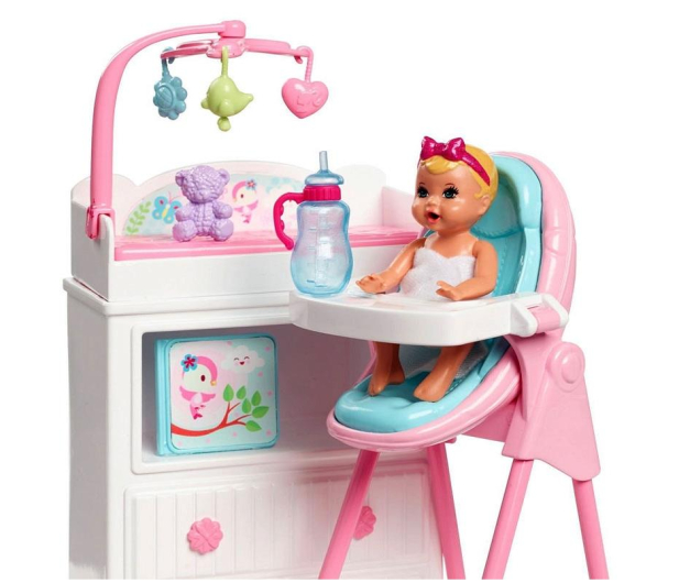 Mattel Barbie Opiekunka z bobasem i mebelkami - 428176 - zdjęcie 2