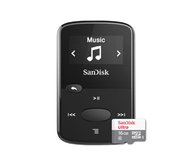 SanDisk Clip Jam 8GB czarny + 16GB microSDHC Ultra - 435011 - zdjęcie