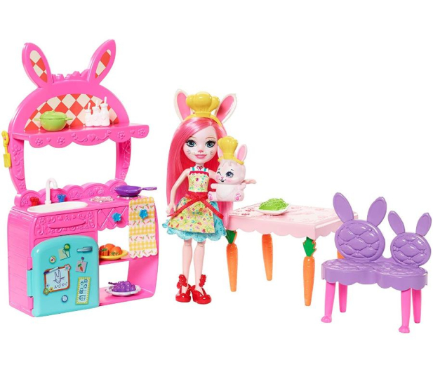 Mattel Enchantimals Wonderwood Kuchnia z lalką Bree Bunny - 437138 - zdjęcie