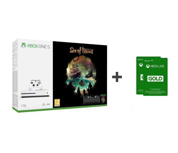 Microsoft Xbox ONE S 1TB  Sea of Thieves + 6M Gold - 417734 - zdjęcie