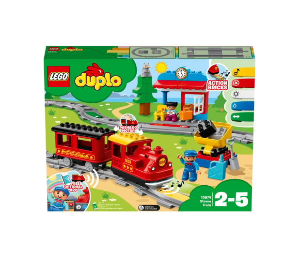 LEGO DUPLO 10874 Pociąg parowy - 432466 - zdjęcie