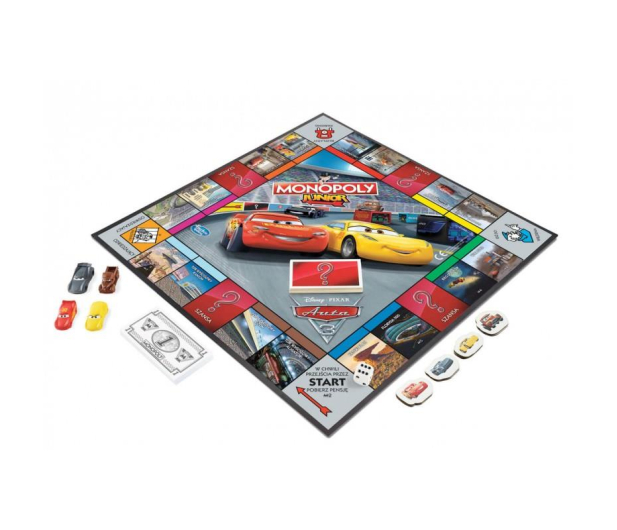Hasbro Monopoly Junior Auta - 439084 - zdjęcie 2