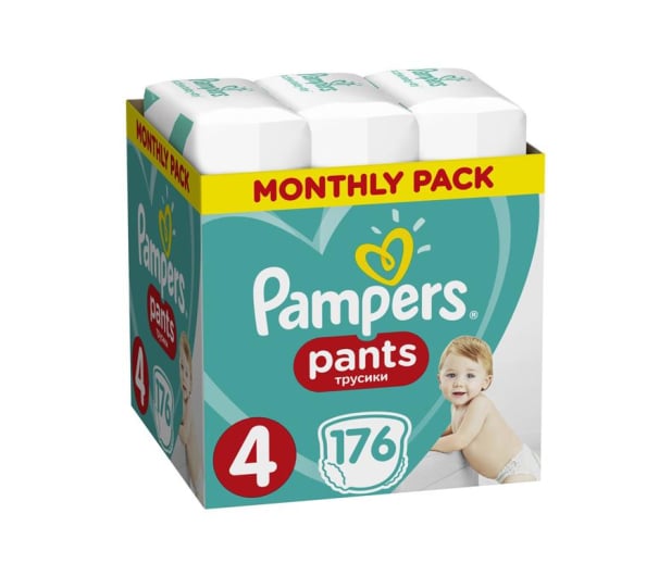 Pampers Pieluchomajtki Pants 4 Maxi Na Miesiąc 176szt - 439023 - zdjęcie