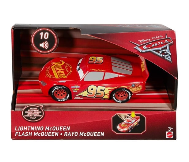 Mattel Disney Cars 3 Światło + Dźwięk Lightning McQueen - 439217 - zdjęcie 3