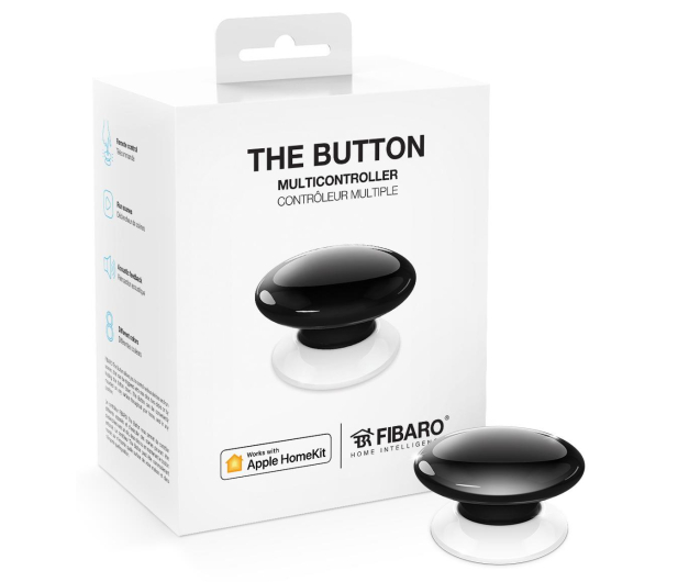 Fibaro The Button Czarny (HomeKit) - 437990 - zdjęcie