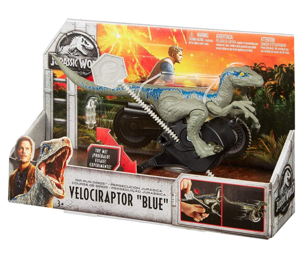Mattel Jurassic World Biegnący Velociraptor Blue - 440292 - zdjęcie 5