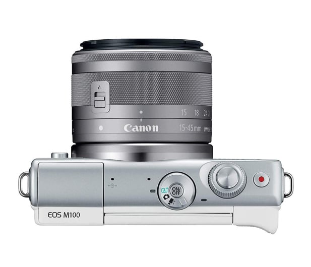Canon EOS M100 EF-M 15-45mm IS STM biały + Irista 50GB - 440426 - zdjęcie 4