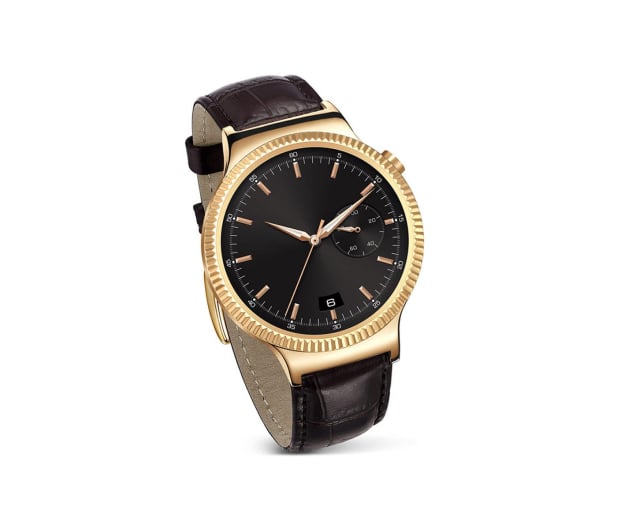 Huawei Watch Golden + Brown Leather - 285625 - zdjęcie