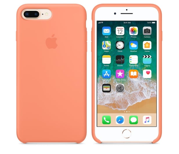 Apple Silicone Case do iPhone 7/8 Plus Peach - 438239 - zdjęcie