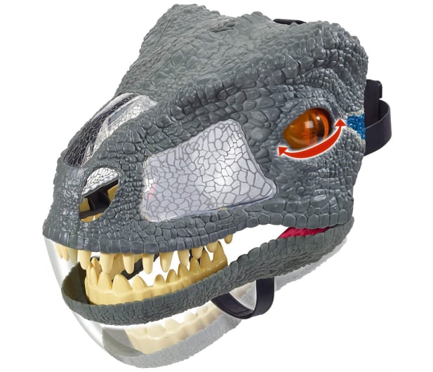 Mattel Jurassic World Maska Velociraptor Blue z dźwiękiem - 443364 - zdjęcie 3
