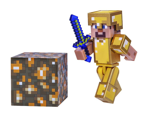 TM Toys Minecraft Steve w złotej zbroi - 444301 - zdjęcie