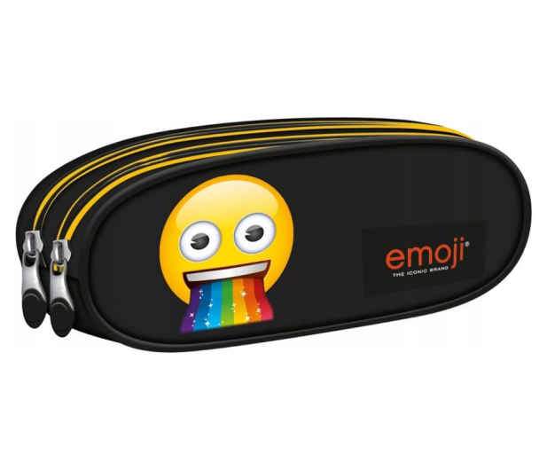 Majewski Piórnik dwukomorowy saszetka Emoji Rainbow PU-02 - 442086 - zdjęcie