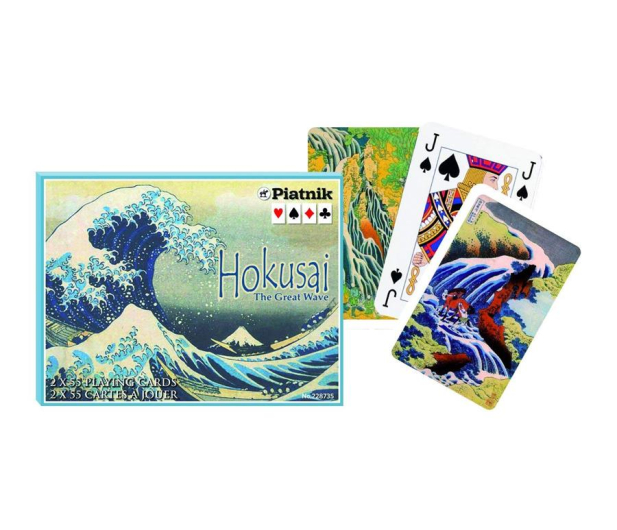 Piatnik Karty International Hokusai, Wielka fala - 447448 - zdjęcie