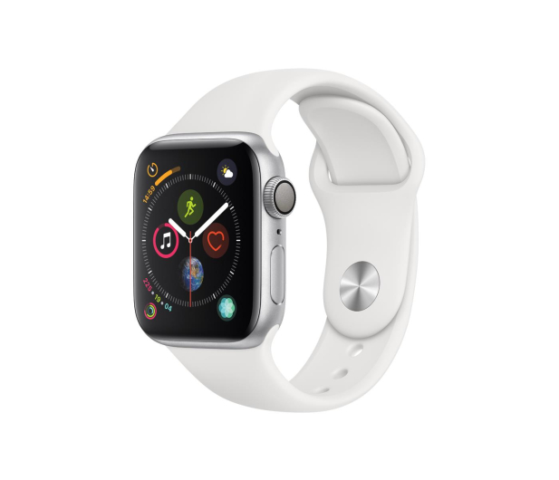 Apple Watch 4 40/Silver Aluminium/White Sport GPS - 448662 - zdjęcie