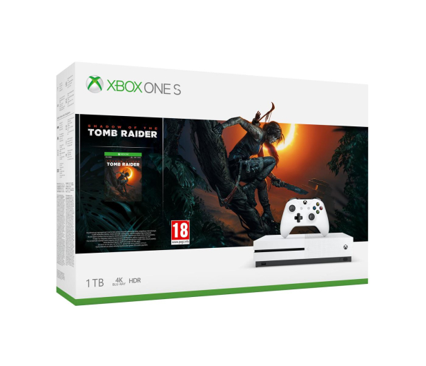 Microsoft Xbox One S 1TB SotTR - 447455 - zdjęcie