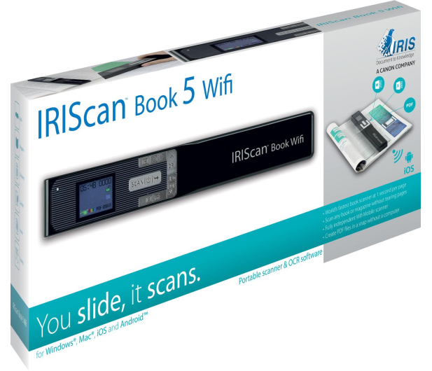 IRIS IRISCan Book 5 Czarny WiFi 30PPM - 447284 - zdjęcie 3