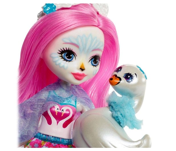 Mattel Enchantimals lalka ze zwierzątkiem Saffi Swan - 447879 - zdjęcie 2