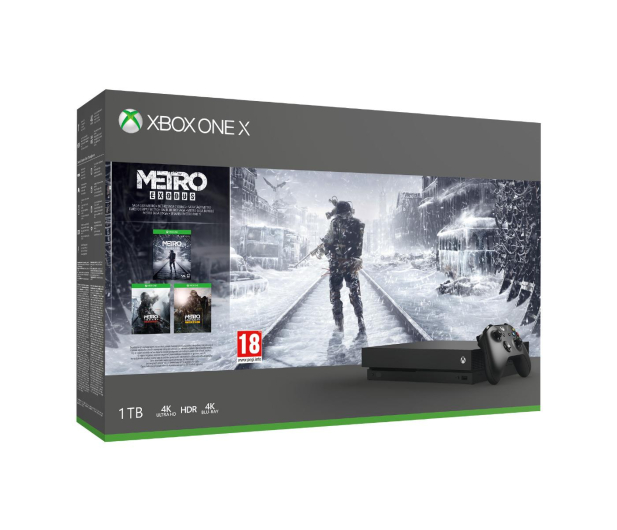 Microsoft Xbox One X 1TB +Metro Saga+GoW 4+Fifa19+EA Access - 473631 - zdjęcie 2