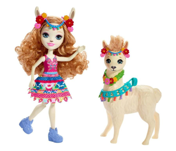Mattel Enchantimals Lalka z dużym zwierzątkiem Lama - 474207 - zdjęcie