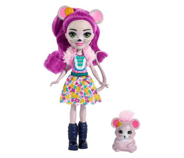 Mattel Enchantimals lalka ze zwierzątkiem Mayla Mouse - 475627 - zdjęcie