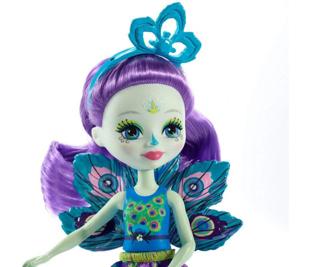 Mattel Enchantimals Lalka Zwierzątkiem Patter Peacock - 476130 - zdjęcie 2