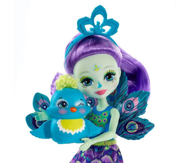 Mattel Enchantimals Lalka Zwierzątkiem Patter Peacock - 476130 - zdjęcie 4