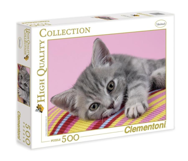Clementoni Puzzle HQ  Grey Kitten - 417069 - zdjęcie