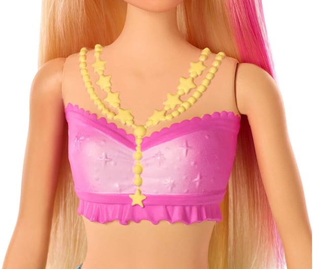 Barbie Dreamtopia Magiczna syrenka rusza i świeci ogonem - 471296 - zdjęcie 5