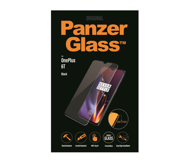 PanzerGlass Szkło Edge do OnePlus 6T Black  - 471235 - zdjęcie