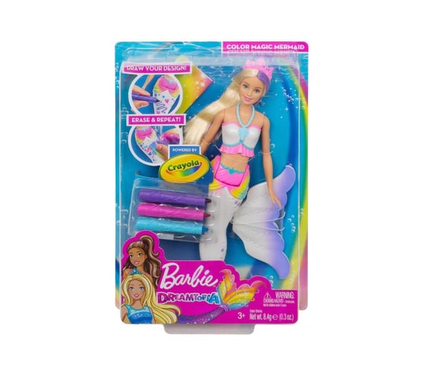 Barbie Crayola Syrenka kolorowa magia - 471294 - zdjęcie 2