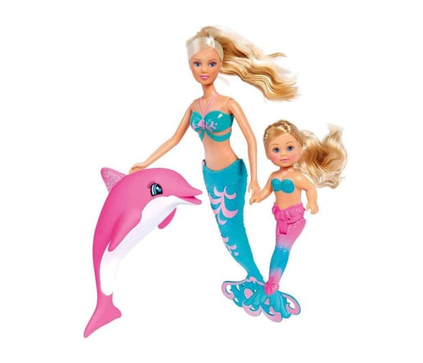 Simba Steffi i Evi Syrenki z delfinem - 521606 - zdjęcie
