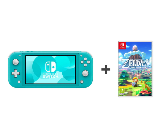 Nintendo Switch Lite (Morski) + Zelda: Link's Awakening - 521185 - zdjęcie