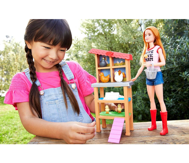 Barbie Kariera Farmerka z kurczętami - 519524 - zdjęcie 7