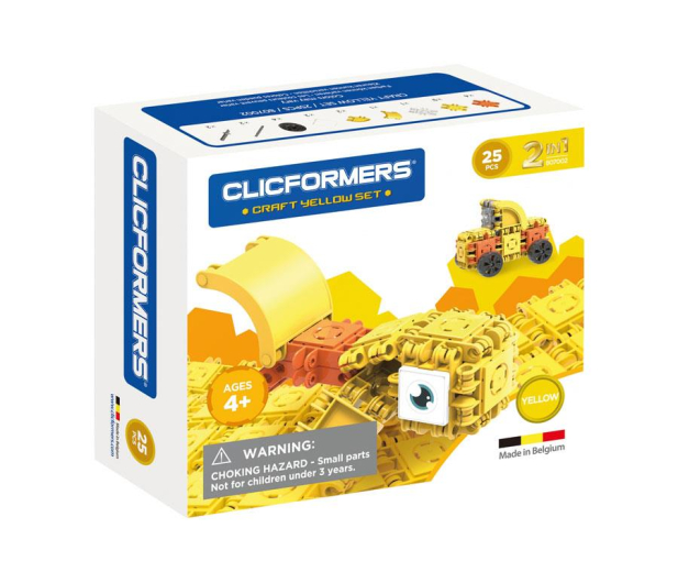 CLICS CLICFORMERS Craft set żółty 25el. 807002 - 524229 - zdjęcie