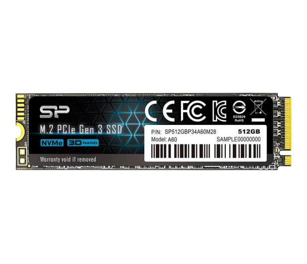 Silicon Power 512GB M.2 PCIe NVMe A60 - 523978 - zdjęcie