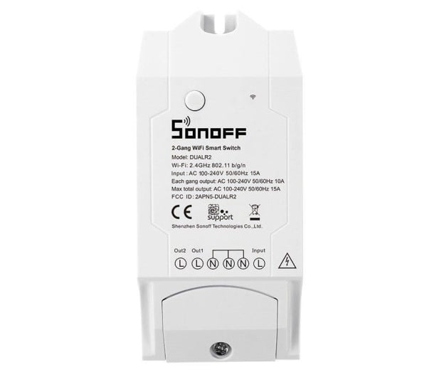Sonoff Inteligentny przełącznik WiFi Dual 2-kanałowy - 525124 - zdjęcie