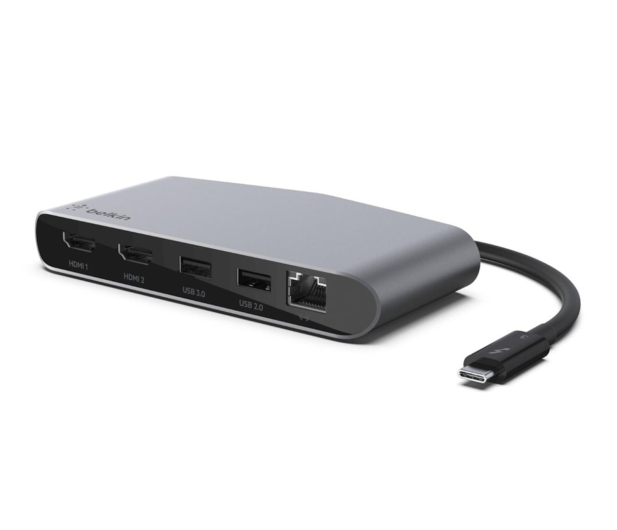 Belkin Thunderbolt3 Dock Mini USB-C - 2x HDMI, LAN, USB - 523868 - zdjęcie 2