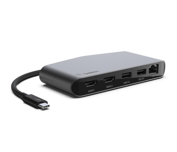 Belkin Thunderbolt3 Dock Mini USB-C - 2x HDMI, LAN, USB - 523868 - zdjęcie 3