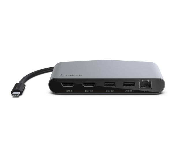 Belkin Thunderbolt3 Dock Mini USB-C - 2x HDMI, LAN, USB - 523868 - zdjęcie