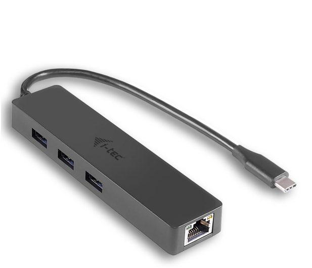 i-tec Hub USB-C - 3x USB 3.0, RJ-45 (Gigabit Ethernet) - 518378 - zdjęcie 1
