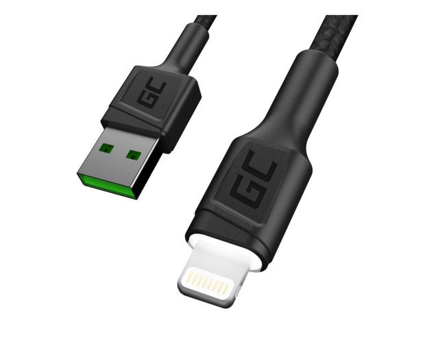 Green Cell Kabel USB - Lightning 1.2m (QC 3.0, LED) - 525163 - zdjęcie