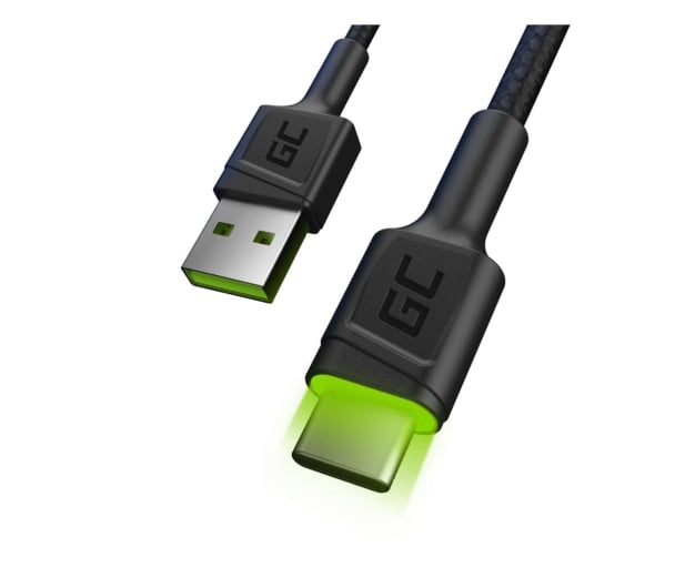 Green Cell Kabel USB - USB-C 1.2m (QC 3.0, LED) - 525165 - zdjęcie