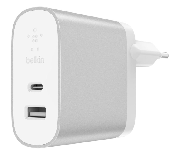 Belkin Ładowarka sieciowa USB-C, USB (srebrna) - 524888 - zdjęcie