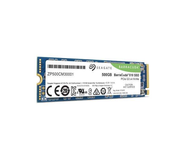 Seagate 500GB M.2 PCIe NVMe BarraCuda 510 - 527888 - zdjęcie 2