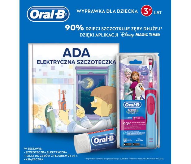 Oral-B D12 Kids Frozen + Pasta + Książka - 529673 - zdjęcie 4