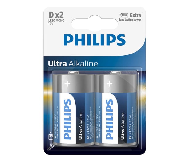 Philips Ultra Alkaline D (2szt) - 529286 - zdjęcie