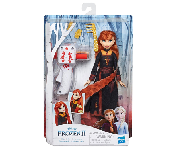 Hasbro Disney Frozen 2 Anna z lokówką - 526422 - zdjęcie 2